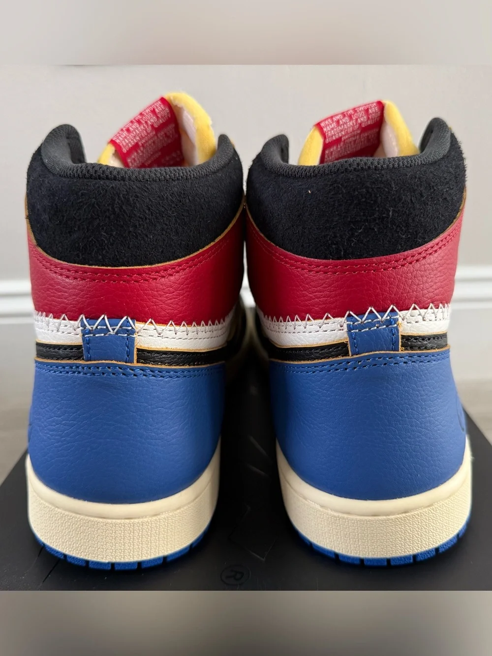 Fragment Union LA Air Jordan 1 Retro High Varsity Red IO7847-002 Black Royal 12